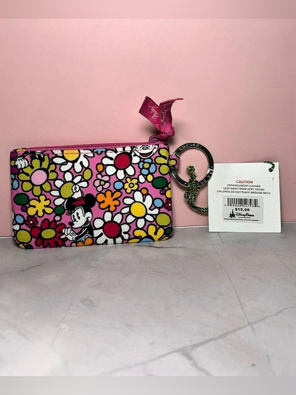 Vera Bradley Disney Parks Mickey and Minnie Zip ID Case NWT